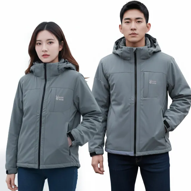 【遊遍天下】男女款防水防風刷毛保暖機能外套GJ21001(S-5L 大尺碼)