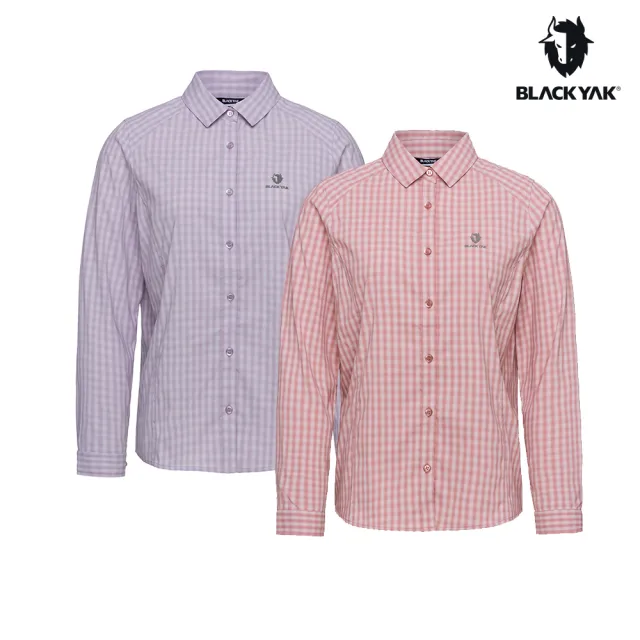 【BLACKYAK】女 BASIC格紋長袖襯衫[二色可選]BYEB2WS301(秋冬 吸濕快乾 格紋 女襯衫)