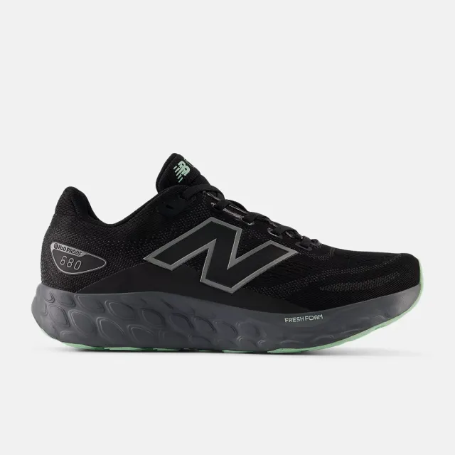 【NEW BALANCE】NB 慢跑鞋 女鞋 運動鞋 緩震 黑綠 W680WBK8-D楦