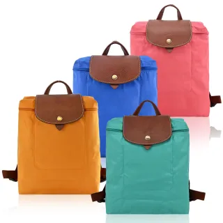 【LONGCHAMP】LE PLIAGE系列再生尼龍摺疊後背包(中/多色選)