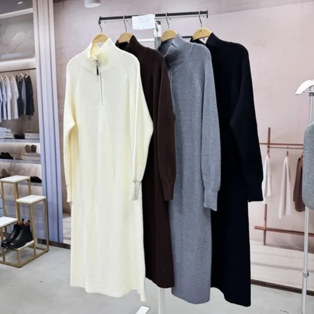 【SuperWands】時尚極修身針織連身裙