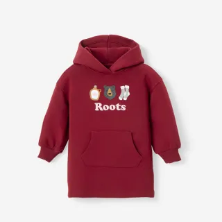 【Roots】Roots 小童-WINTER WONDER KANGA 洋裝(紅色)