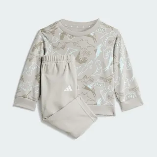 【adidas 愛迪達】SEASONAL ESSENTIALS ADIRAPTOR 運動套裝 長袖/長褲 嬰幼童裝 JW2406