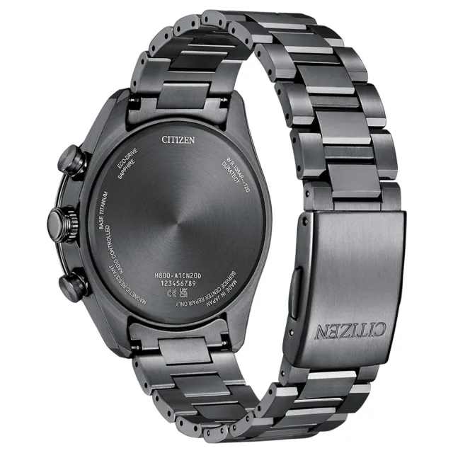 【CITIZEN 星辰】GENTS系列 宇宙幻彩限定款 光動能電波鈦金屬腕錶42mm  禮物  手錶(AT8286-65E)