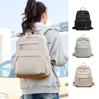 【MoodRiver】大款 優雅 後背包 氣質 電腦背包 書包 防潑水 女生包包 筆電後背包 旅行 背包 