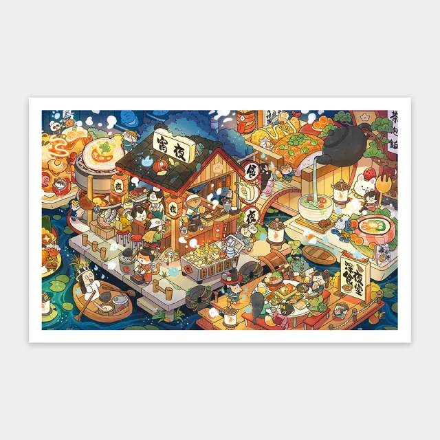 【Pintoo】沛吉 - 食 • 物語 - 宵夜 - 拼圖1000片