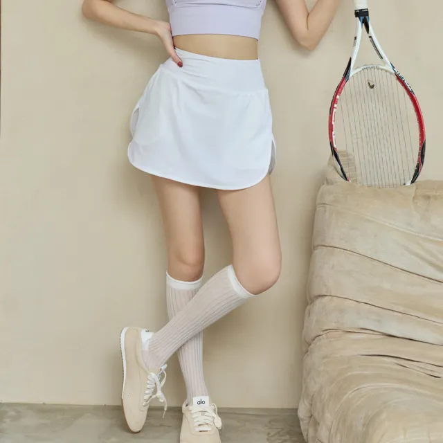 【SeasonsBikini】２色高腰顯瘦褲裙網球匹克球褲裙-B7030
