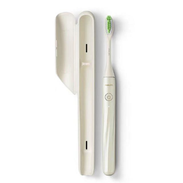 【Philips 飛利浦】One by Sonicare攜帶式旅行盒電動牙刷 HY1200白色(平行輸入☆全新品外盒凹損)