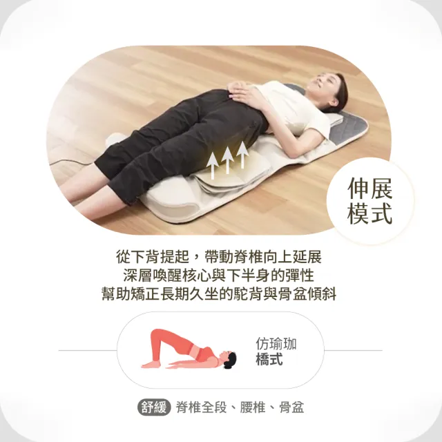 日本MediFeel 3D溫感氣囊拉筋按摩墊-22顆氣囊/職人整復/肩頸腰臀放鬆/躺著按/長輩送禮推薦(RM01)