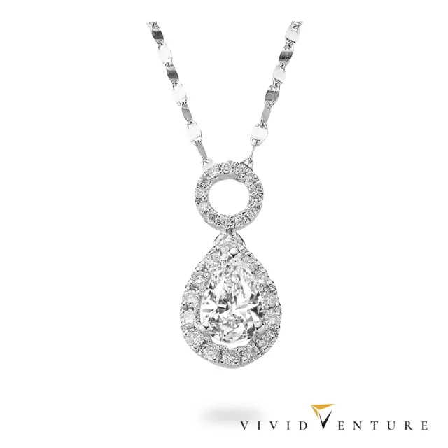 【Vividventure 亞帝芬奇】鉑金 GIA 50分 DSI2 天然鑽石 真鑽 項鍊 永恆旋律