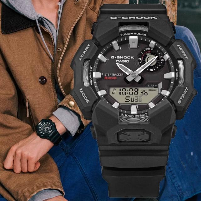 【CASIO 卡西歐】G-SHOCK 藍牙連線 太陽能 雙顯腕錶 父親節 禮物 推薦(GA-B010-1A)