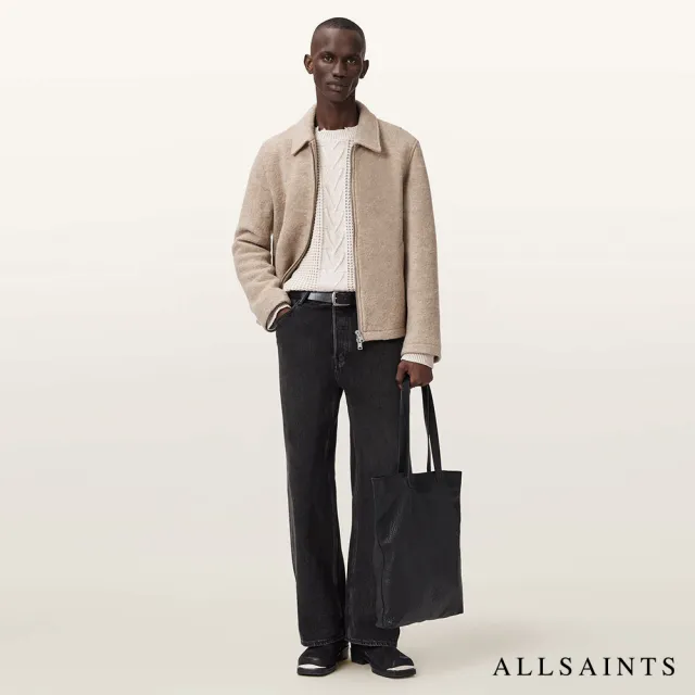 【ALLSAINTS】TENTER 寬鬆羊毛針織上衣-白 M031KD(常規版型)