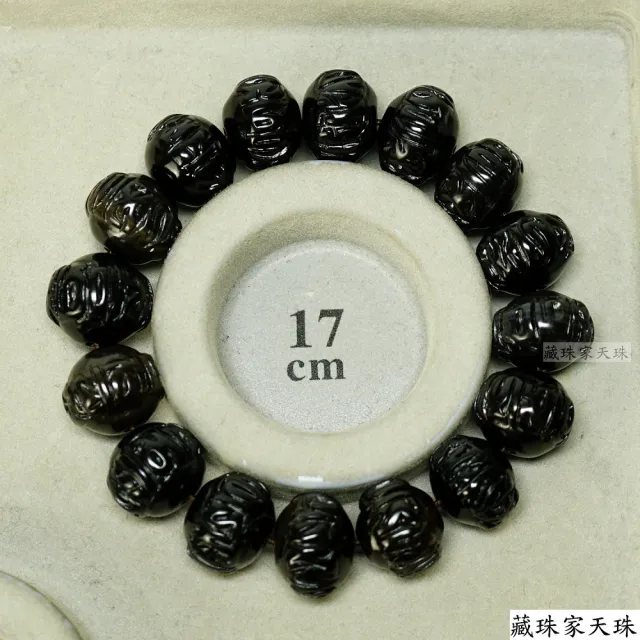 藏珠家】精品17mm黑玉髓財咒盤珠天珠手鍊- momo購物網- 好評推薦-2026