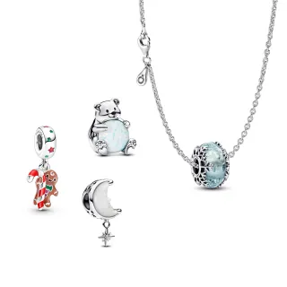 【Pandora官方直營】聖誕禮首選 | 繽紛聖誕項鏈套組-項鏈+串飾(多款任選)