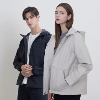 【GIORDANO 佐丹奴】男女裝防風防潑水軟殼連帽外套(多色任選)