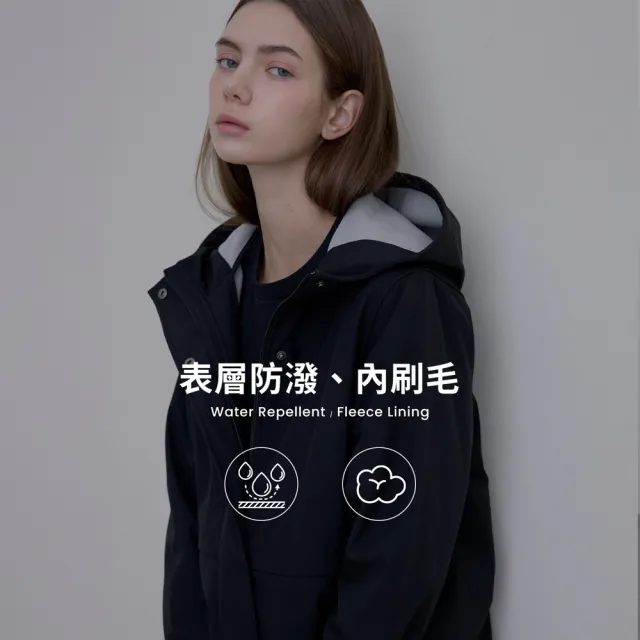 【GIORDANO 佐丹奴】男女裝防風防潑水軟殼連帽外套(多色任選)