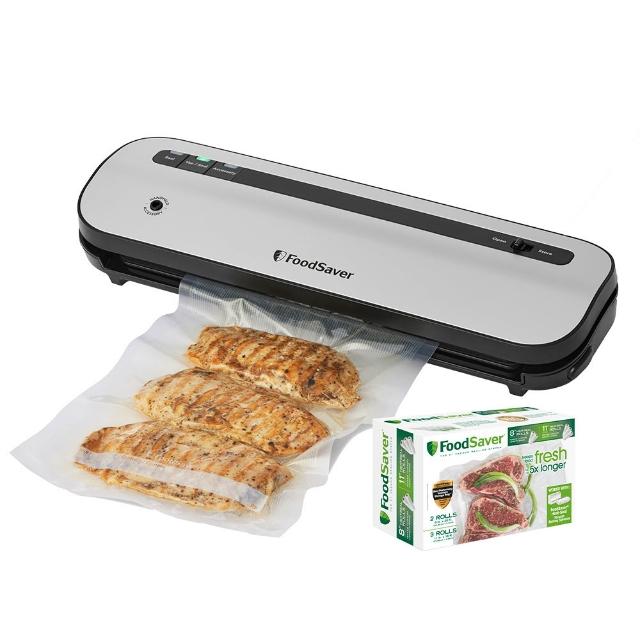 【美國FoodSaver】五鮮級真空保鮮機VS1230+真空卷5入(真空機/包裝機/封口機)