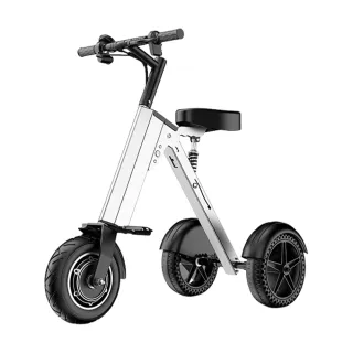 【EARISE 雅蘭仕】超輕折疊電動車 成人鋰電池自行車(可攜式電動三輪車 男女小型電動車)