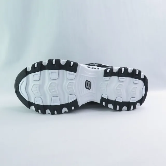 【SKECHERS】D LITES 男休閒鞋 老爹鞋 厚底 瞬穿(232667BKW 黑x白)