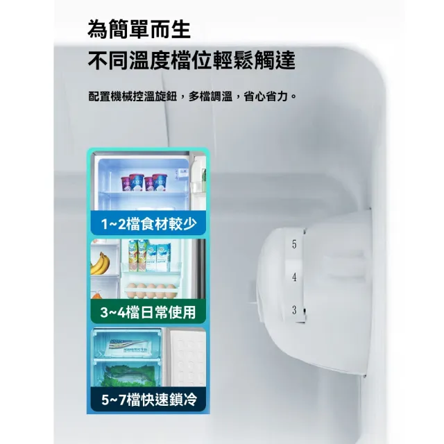 【諾必行】家用雙開門冰箱 立式冰箱 75公升(立式冷藏櫃 冷藏櫃 冷凍櫃 節能低效 隔板可拆)
