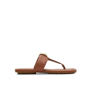 【MARC JACOBS】MJ THE DUAL 白蘭地棕T型涼鞋