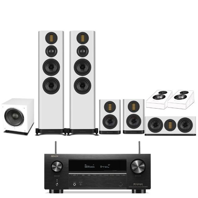 【Denon 天龍】家庭劇院組合(AVR-X2800H+Wharfedale EVO5.4+5.1+5.C+SW-10+Diamond 12 3D)