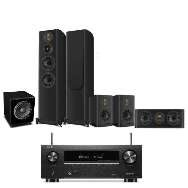 【Denon 天龍】家庭劇院組合(AVR-X2800H+Wharfedale EVO5.4+5.1+5.C+SW-10)