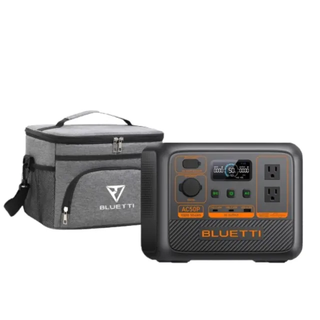 【BLUETTI】AC50P 700W 戶外移動電源(移動儲能站 移動電源 戶外電池 露營 車宿 行動電源 UPS)