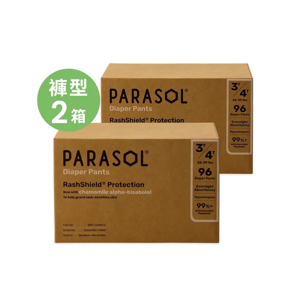 【PARASOL 總代理】進化版｜Clear+Dry 新科技水凝果凍褲 囤貨箱購2箱組 褲型尿布L-XXL(2包/箱)