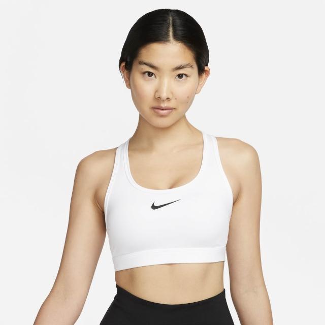 【NIKE 耐吉】運動內衣 女 AS W NK SWSH MED SPT BRA 運動 休閒 中度支撐 Dri-FIT 白(DX6822100)