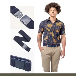 【ARCADE】ATLAS 輕量彈性機能腰帶 - 海軍藍(戶外登山/休閒腰帶/滑雪配件/TSA友善)