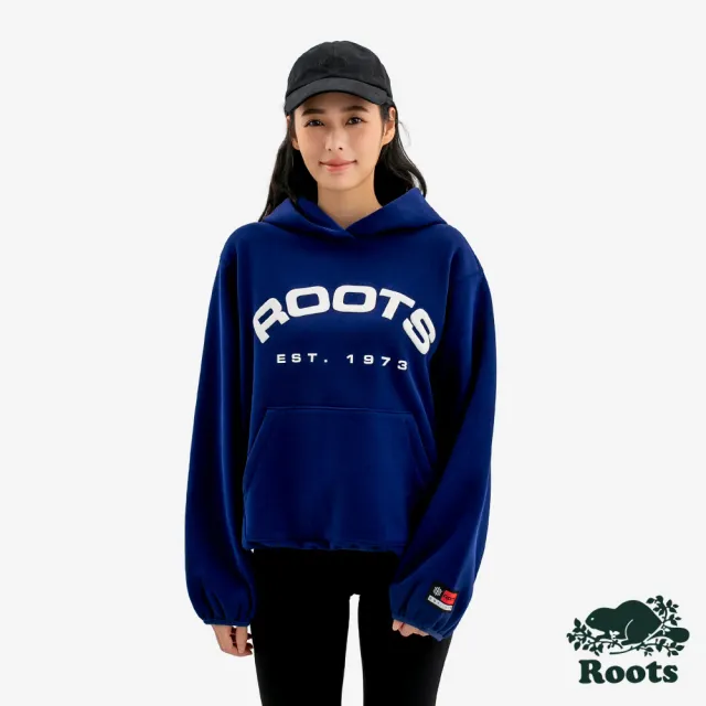 【Roots】Roots女裝- ALPINE GOODS 連帽上衣(靛藍)