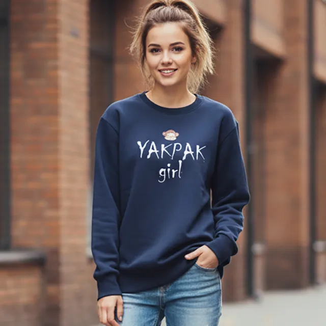 【YAKPAK】YAKPAK girl 極致發熱黑科技厚刷毛衛衣(保暖衣 蓄熱衣 發熱衣)