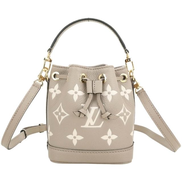LV LOUIS VUITTON路易威登 M46291 NANO NOE 系列 Empreinte 牛皮手提/斜背水桶包