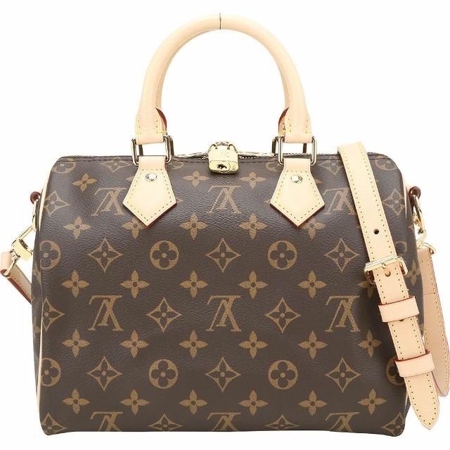 LV LOUIS VUITTON路易威登 M46977 Monogram 老花帆布 25cm 兩用波士頓包