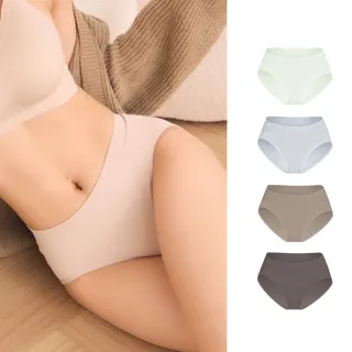 【MarCella 瑪榭】5件組-MIT無縫抗菌內褲-包臀型-中高腰(女內褲/抗菌內褲/無縫內褲)