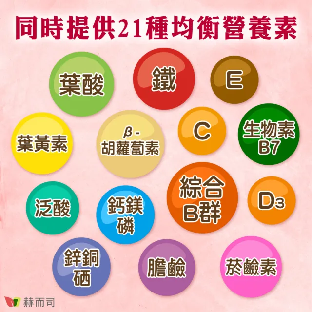 【赫而司】新元氣綜合錠升級版4罐(共240顆懷孕婦產後哺乳女性含葉黃素葉酸血紅素鐵B群全素食維他命)