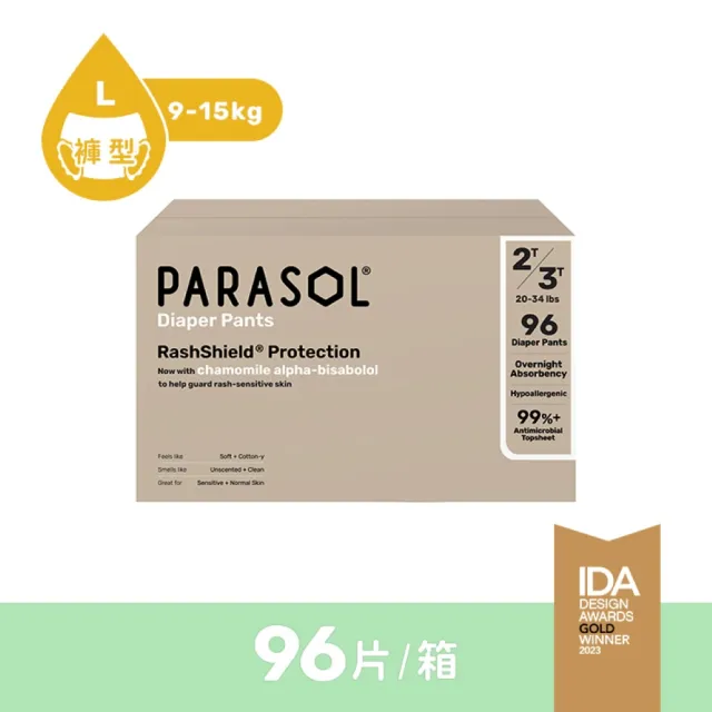 【PARASOL 總代理】進化版｜Clear+Dry 新科技水凝果凍褲 囤貨箱購3箱組 褲型尿布L-XXL(2包/箱)