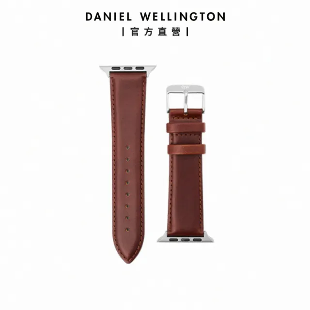【Daniel Wellington】Apple Watch 22mm智慧手錶真皮皮革錶帶 適用49mm Ultra系列(多色可選)