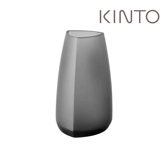 【Kinto】TRE 造形花瓶 20cm 煙燻灰