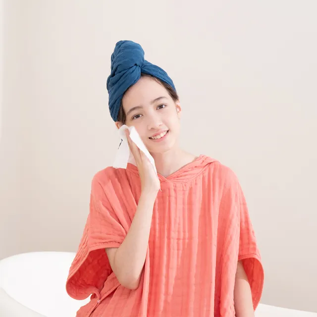 【L’Ange 棉之境】6層純棉紗布連帽斗篷浴巾 95x80cm(多款可選/XL)