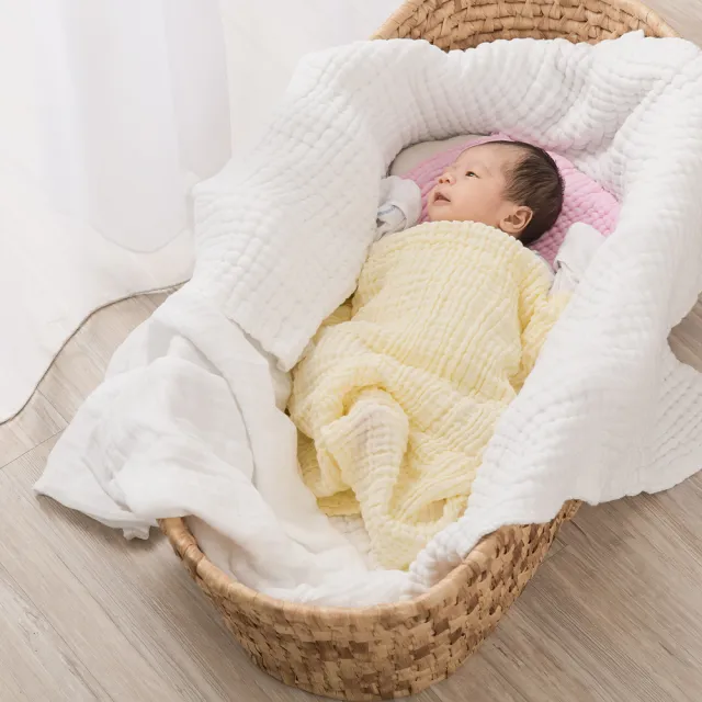 【L’Ange棉之境】6層純棉紗布浴巾/蓋毯 70x95cm(多款可選)