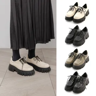 【D+AF】摩登少女．輕量鋸齒底綁帶德比鞋