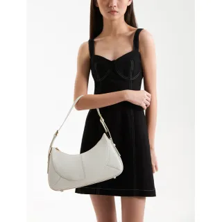 【PEDRO】Bianca真皮流浪包/側背包-黑/石灰白/嫩粉色(小CK集團品牌 官方直營)