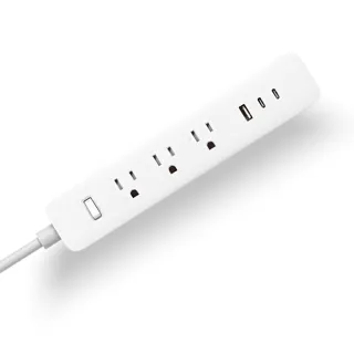 【小米】米家20W延長線(三個電源插孔/一個USB接口/兩個Type-C接口/獨立開關)