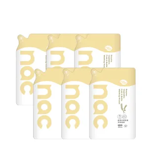 【nac nac】酵素奶瓶蔬果洗潔慕斯補充包600ml*6(奶瓶玩具清潔/蔬果清潔)