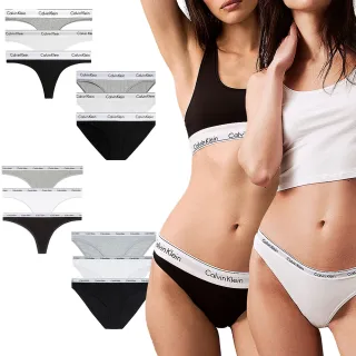 【Calvin Klein】CK 女內褲 三角褲 丁字褲 比基尼內褲(黑色 灰色 白色)