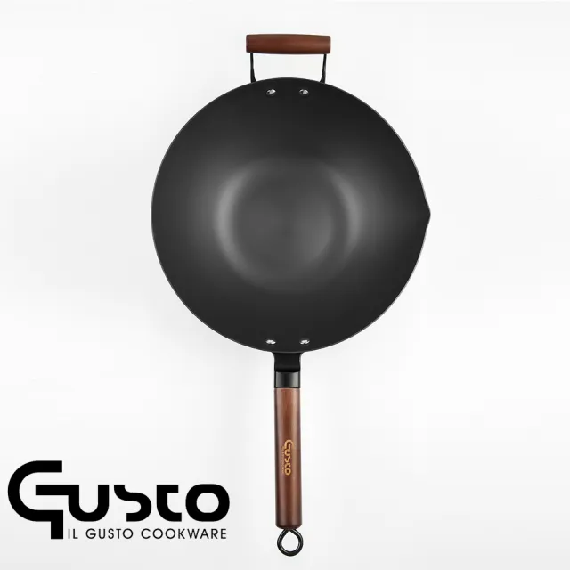 【GUSTO】藍鋼窒化炒鍋32cm(免開鍋 GUSTO3.0)