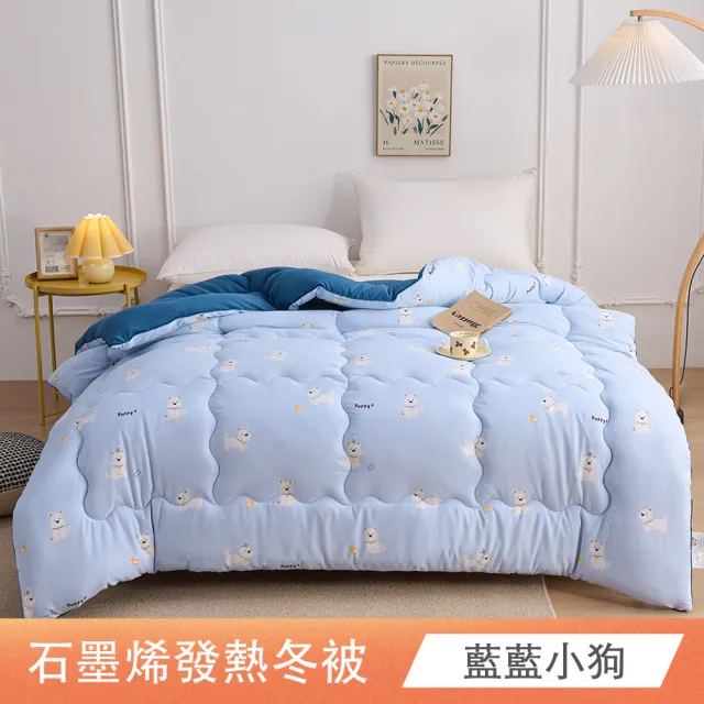 【日禾家居】石墨烯發熱保暖可水洗雙人被2.5KG 棉被 冬被(多色任選)