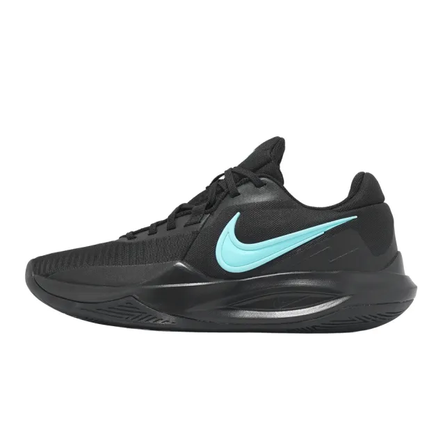【NIKE 耐吉】籃球鞋 Precision 6 VI 男鞋 黑 蒂芬妮綠 緩震 低筒(IO7605-040)